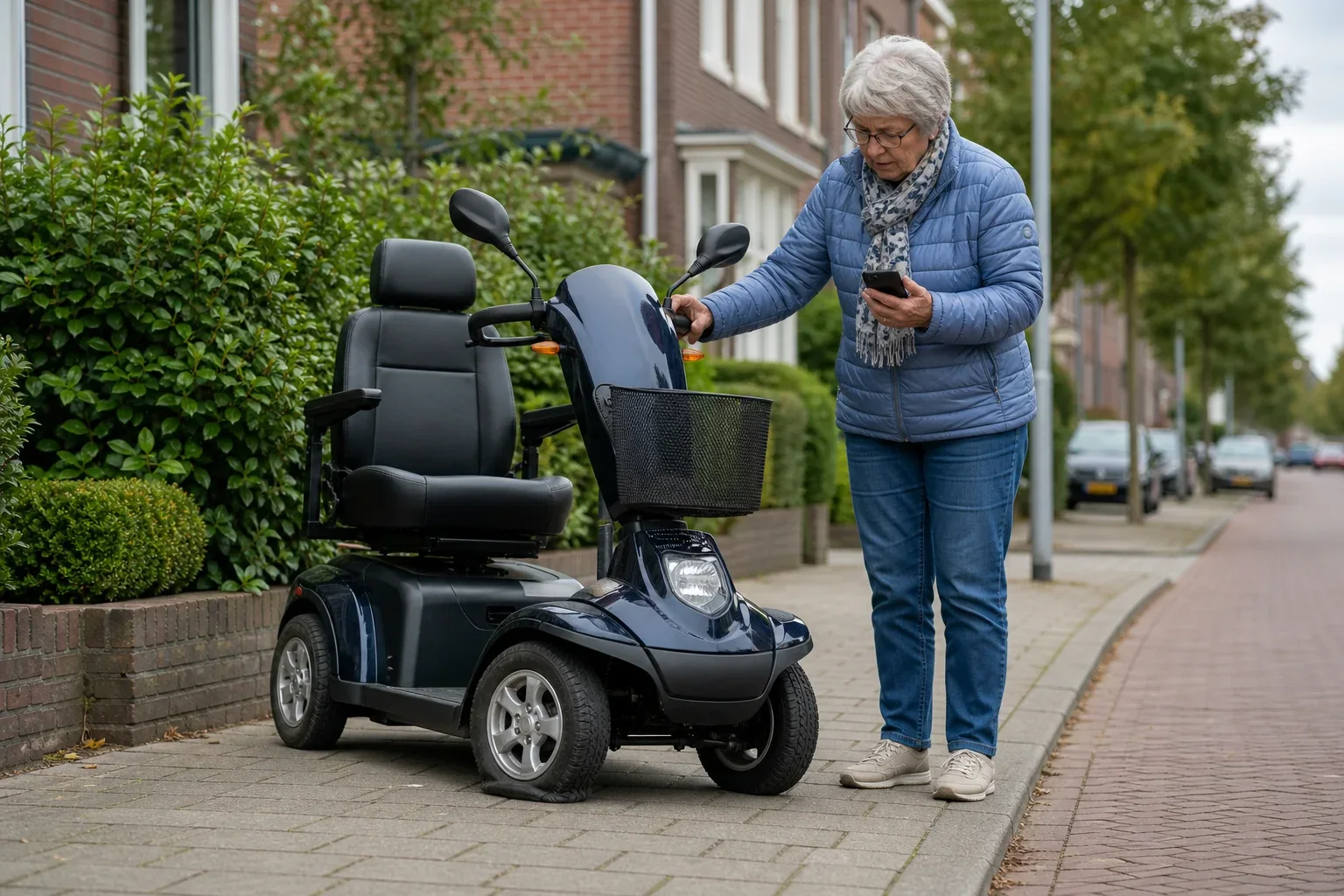 lekke band scootmobiel