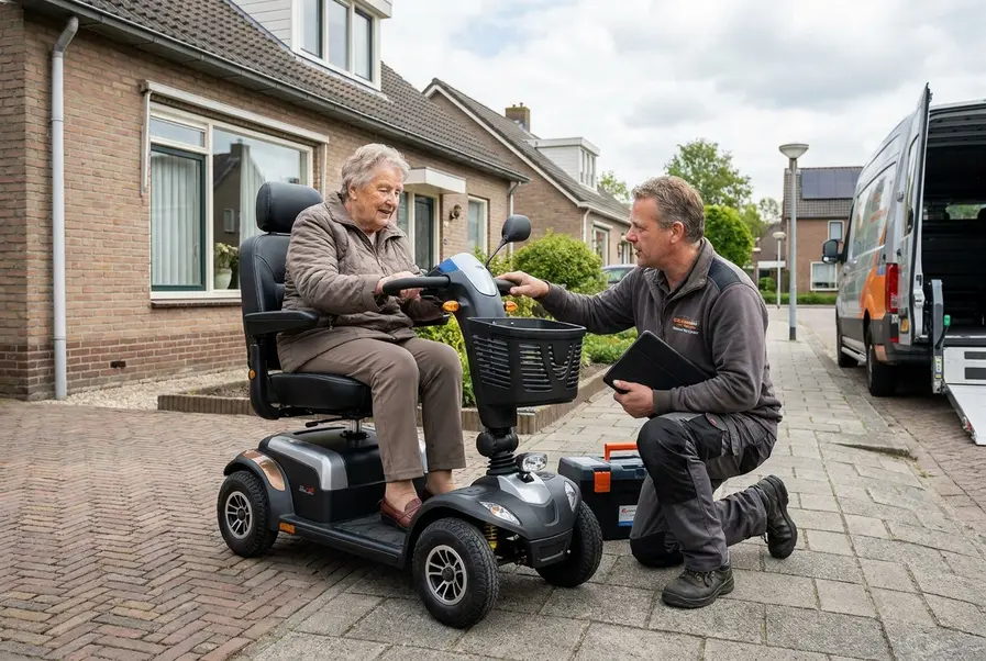 scootmobiel aan huis geleverd