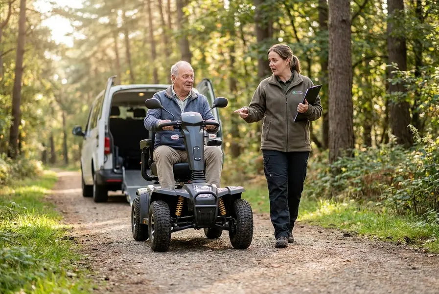 scootmobiel bos