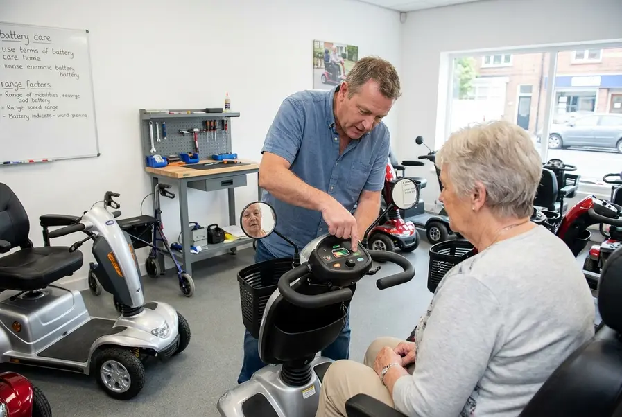 scootmobiel energieverbruik