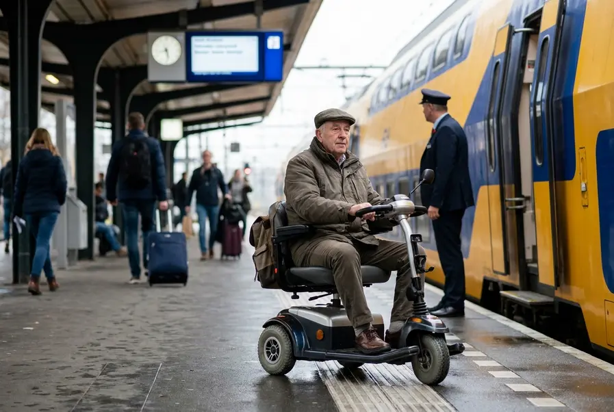 scootmobiel in de trein