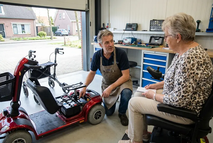 scootmobiel onderhoud Delden