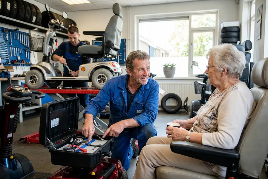 scootmobiel onderhoud kosten