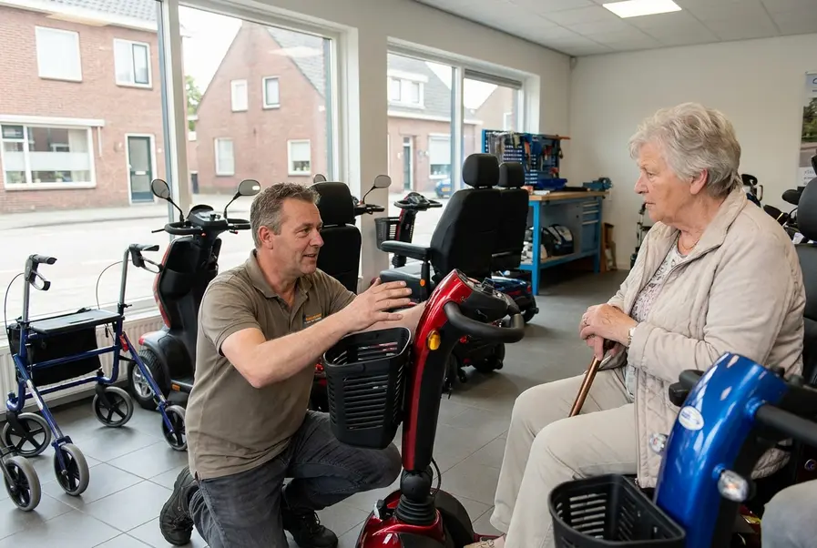 scootmobiel pech onderweg