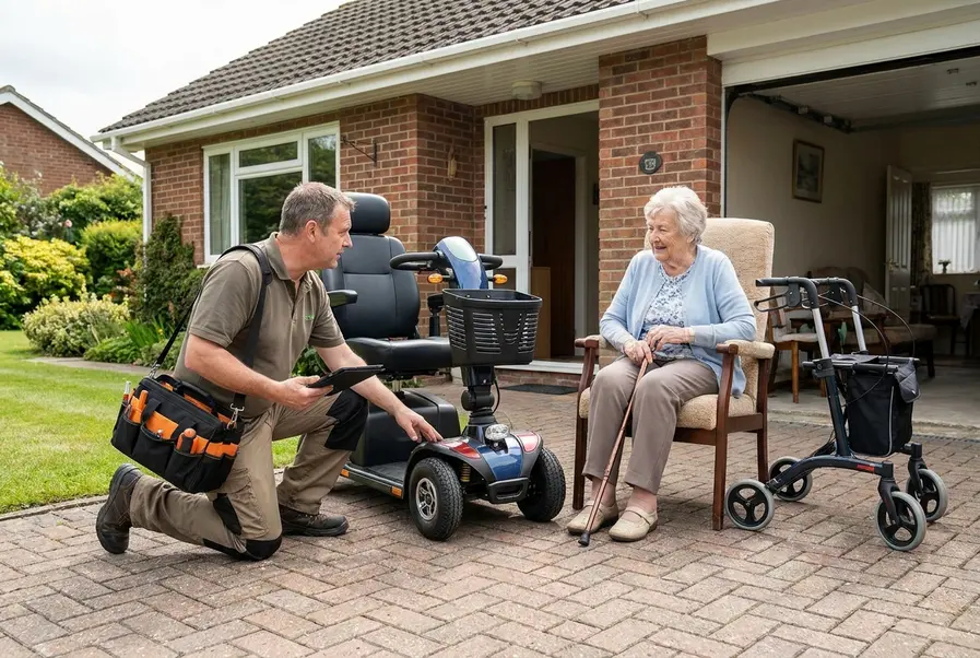 scootmobiel service aan huis