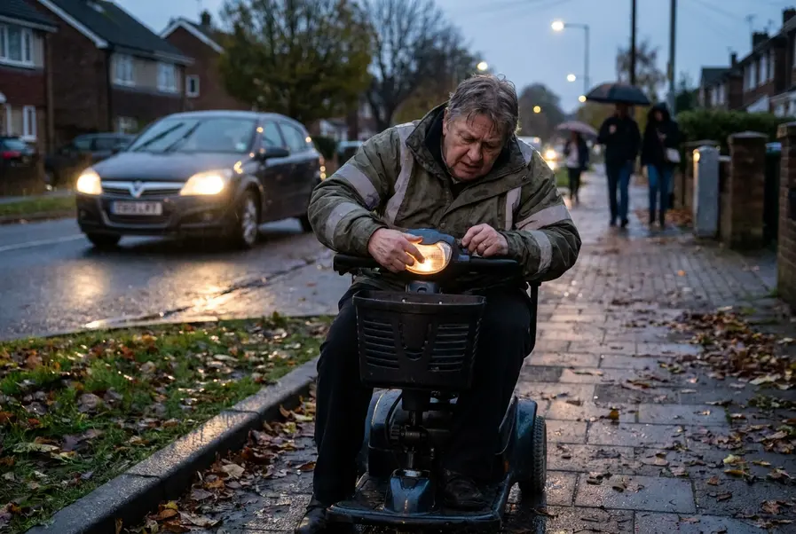 scootmobiel verlichting kapot