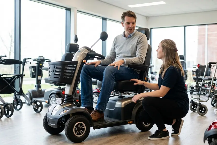 scootmobiel voor lange mensen