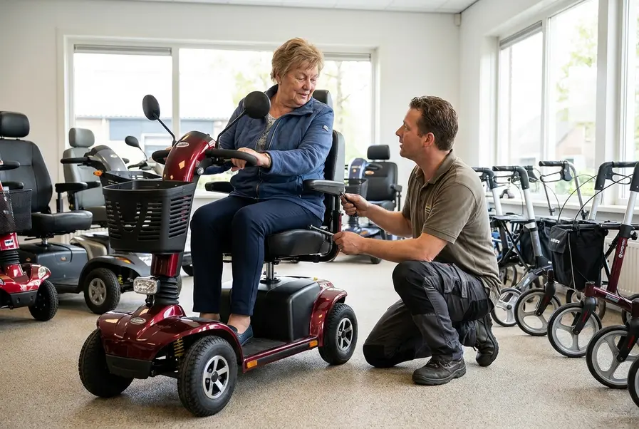 scootmobiel zitpositie